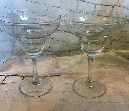 2 Margarita Glasses 12 oz.