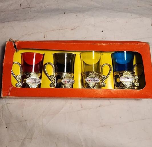 1982 World's Fair Plastic Shot Glasses from Knoxville Tennessee