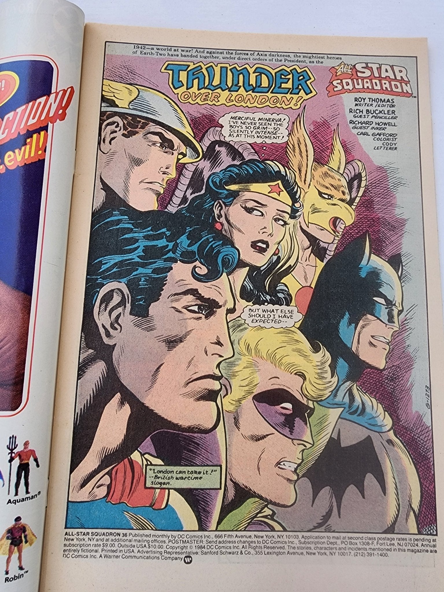 All - Star Squadron 36 Superman vs SHAZAM! 1984 DC Comic in very good but not mint condition. - I Bought a Yard Sale