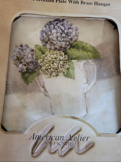 American Atelier 8" Plate Decor with brass hangers new in box - I Bought a Yard Sale