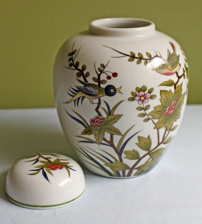 Andrea Sadek Hand Painted Porcelain Memorial Urn with Custom Pet Pendant - I Bought a Yard Sale
