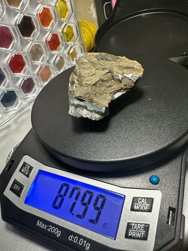 Angel Aura Quartz Crystal Cluster on Matrix 87.99g - I Bought a Yard Sale