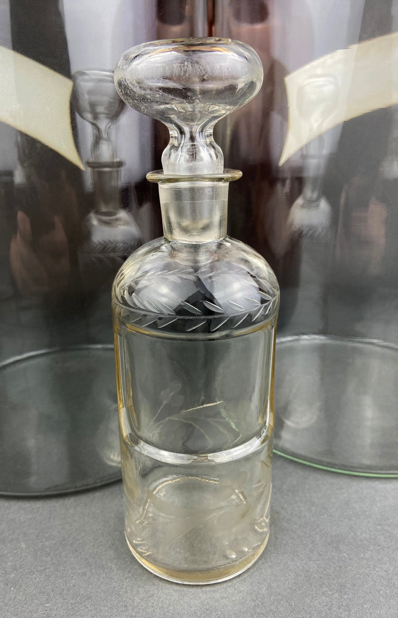 Antique Apothecary Perfume Bottles. Set of 2 Victorian Rose Water Bottles. Beautifully Detailed Collectible Bottles. Vintage Gifts. - I Bought a Yard Sale