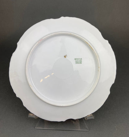 Antique Bavaria Dessert Plate: Hand - Painted Roses, Gold Rim (7.75") - I Bought a Yard Sale