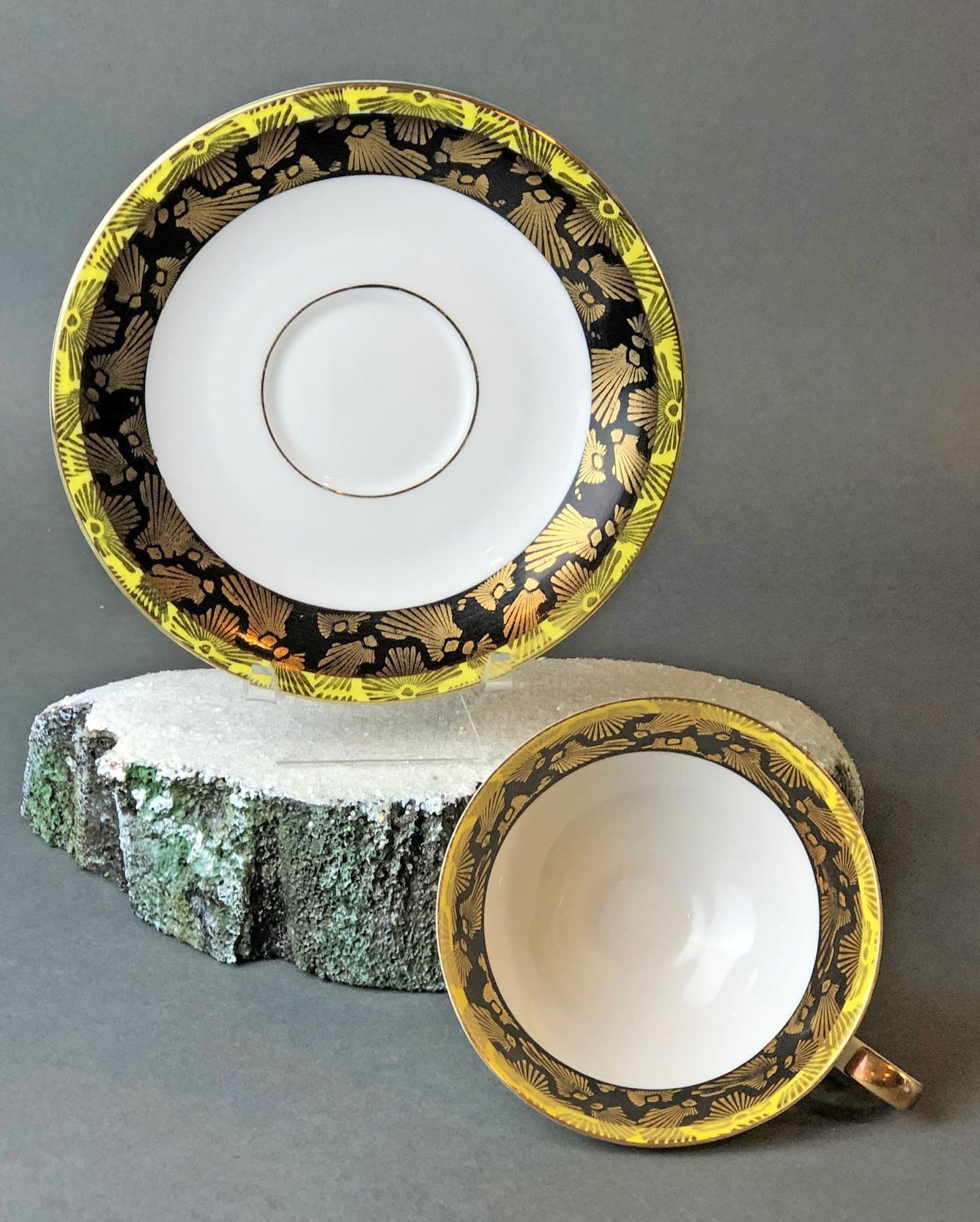 Antique Bavarian Porcelain Tea Cup and Saucer by Eberthal - I Bought a Yard Sale