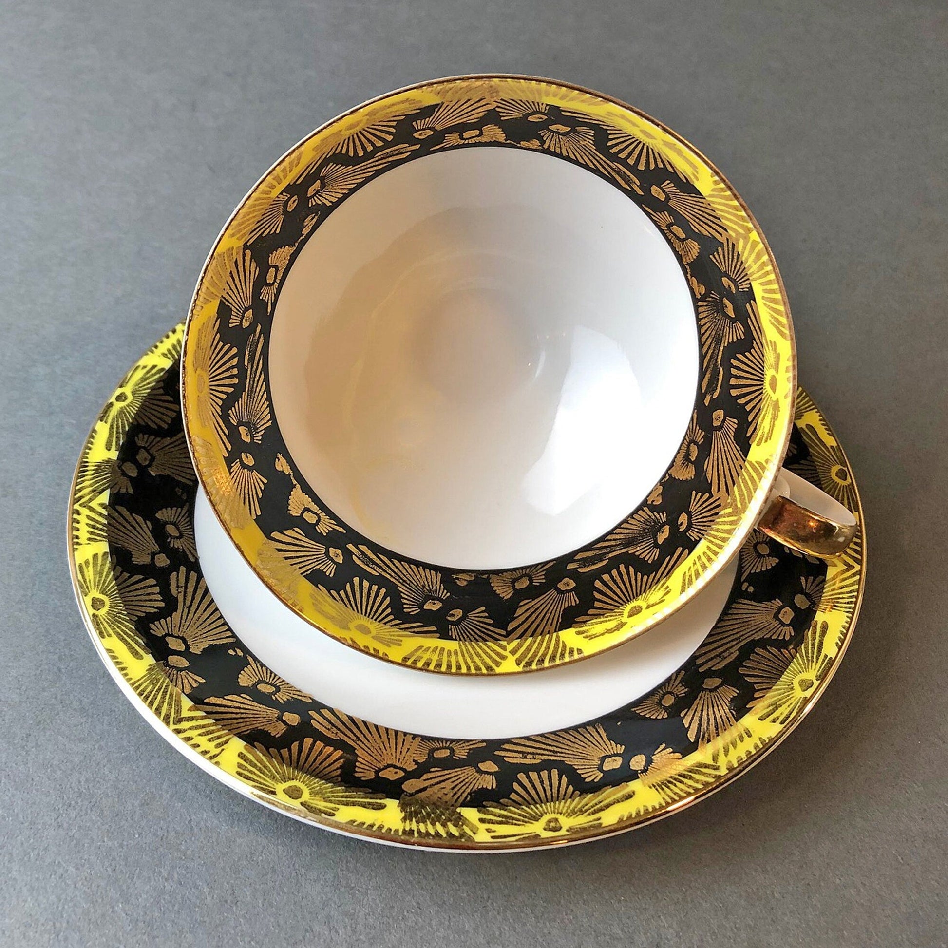 Antique Bavarian Porcelain Tea Cup and Saucer by Eberthal - I Bought a Yard Sale