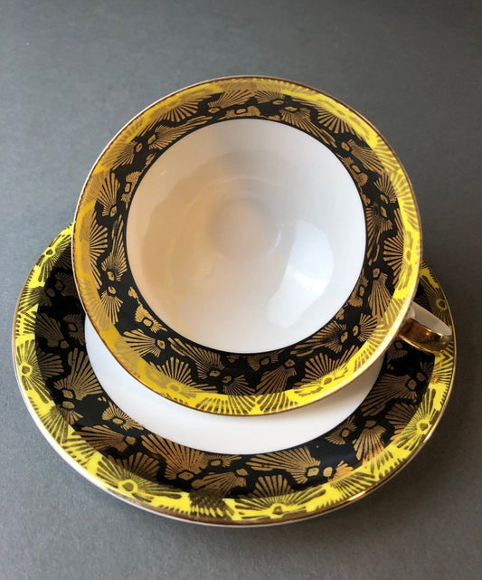 Antique Bavarian Porcelain Tea Cup and Saucer by Eberthal - I Bought a Yard Sale