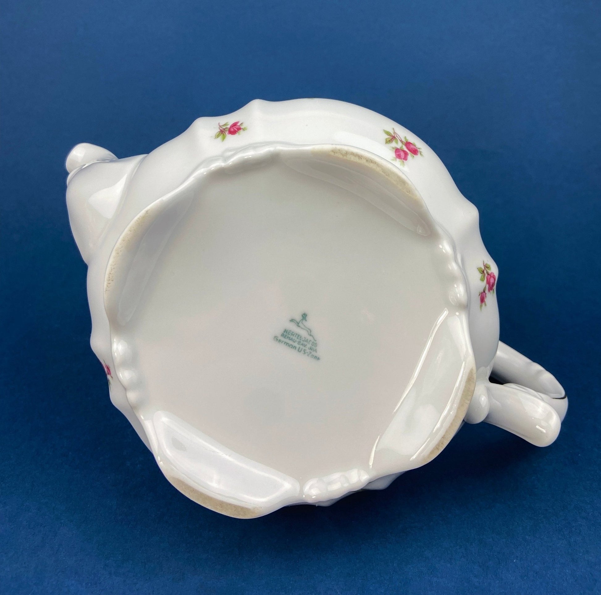 Antique Bavarian Teapot, Coffee Pot, Creamer, Sugar Bowl Set by Hertel Jacob Porcelain Co. - I Bought a Yard Sale