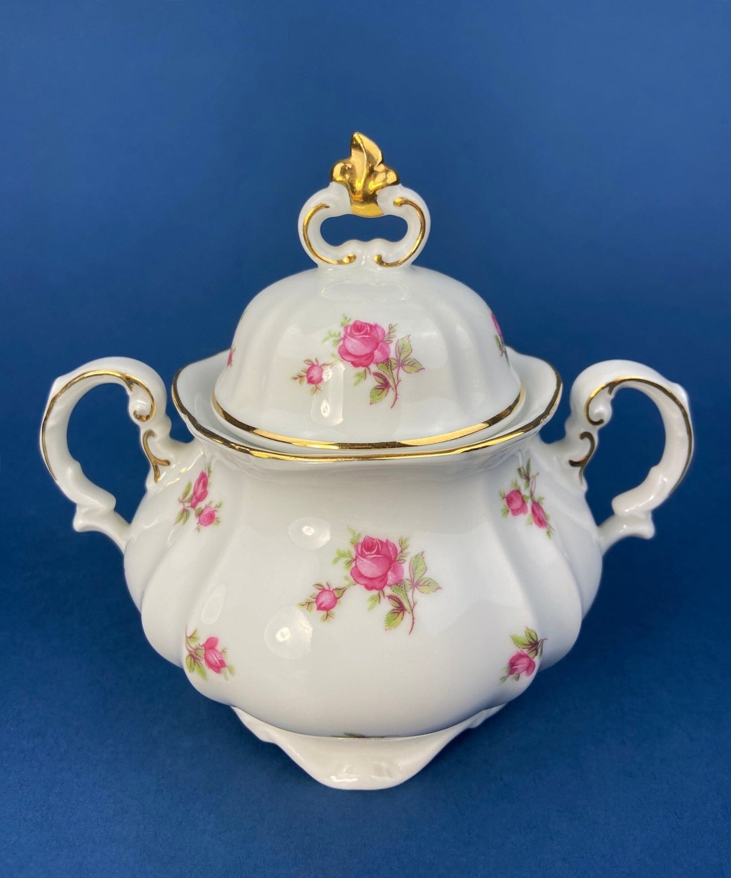 Antique Bavarian Teapot, Coffee Pot, Creamer, Sugar Bowl Set by Hertel Jacob Porcelain Co. - I Bought a Yard Sale