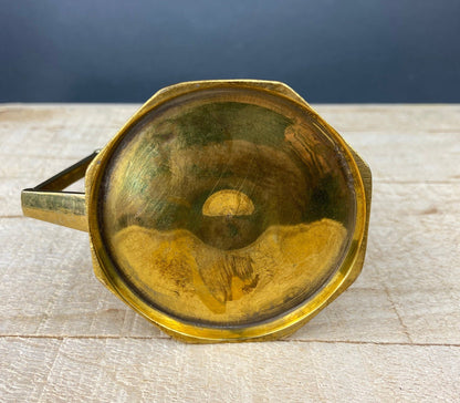 Antique Brass Creamer and Sugar Dish. Heavy Brass Containers with Handles. Kitchen Accessories. - I Bought a Yard Sale