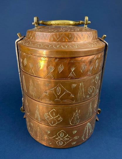 Antique Copper Pitcher and 4 Mugs. Revere Metal Ware, Rome, NY. Solid Copper with Brass Handle. Beer Mugs. Vintage Gifts for Him. - I Bought a Yard Sale