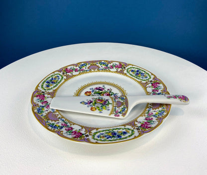 Antique Dessert Plate with Hand - Painted Strawberries. Hutschenreuther Porcelain, 1914. Modern Farmhouse, French Country. Collectible. - I Bought a Yard Sale