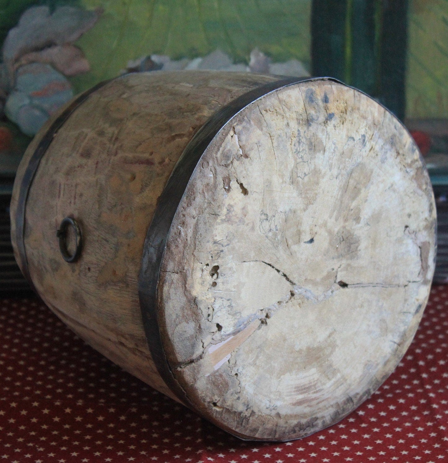 Antique Hand Made Wood Barrel for Rustic Home Decor - I Bought a Yard Sale