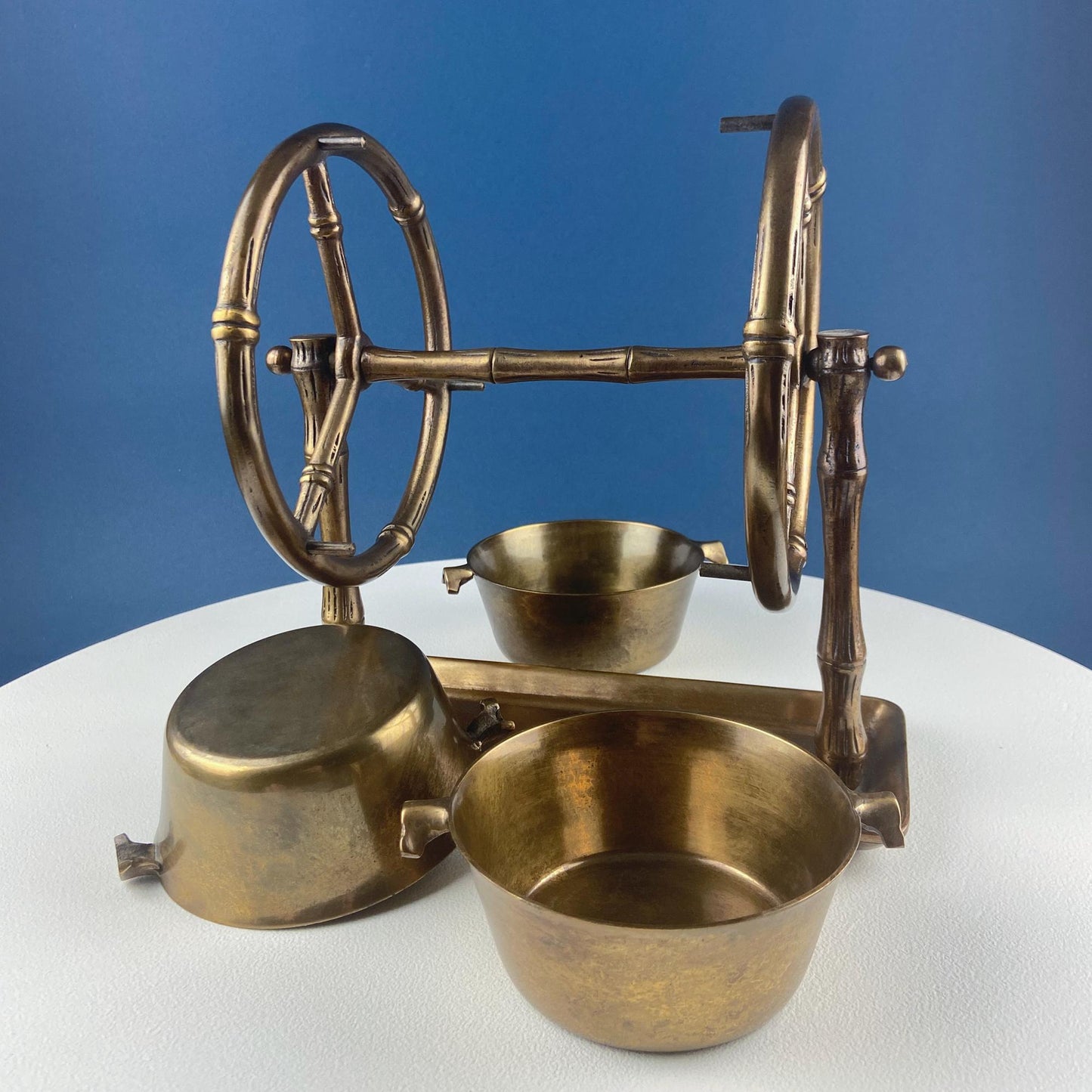 Antique Heavy Brass Ferris Wheel for Candy Nuts Condiments. Perfect for Kid or Adult Parties. Garden Bar Game Room Gatherings. Gift for Dad. - I Bought a Yard Sale