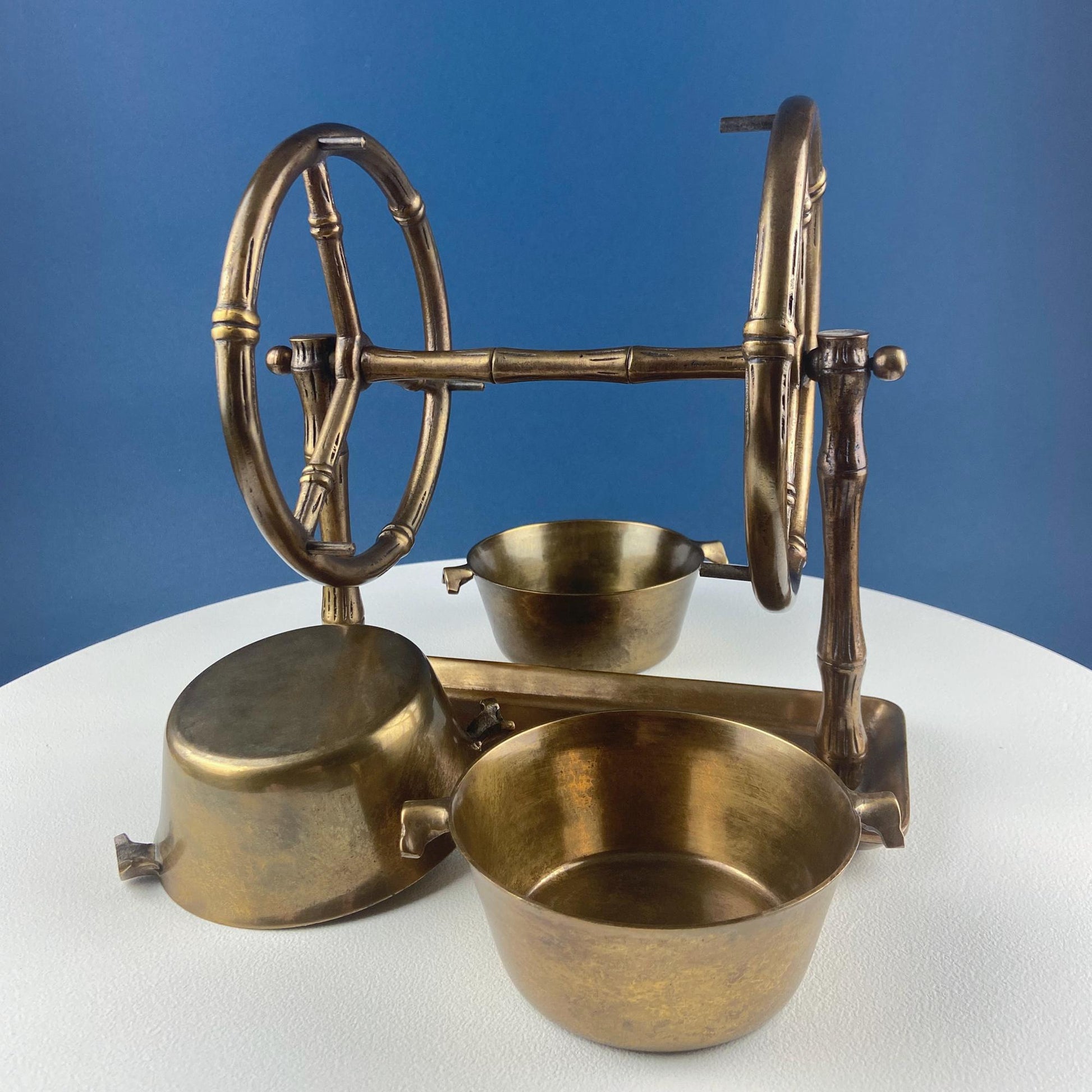 Antique Heavy Brass Ferris Wheel for Candy Nuts Condiments. Perfect for Kid or Adult Parties. Garden Bar Game Room Gatherings. Gift for Dad. - I Bought a Yard Sale