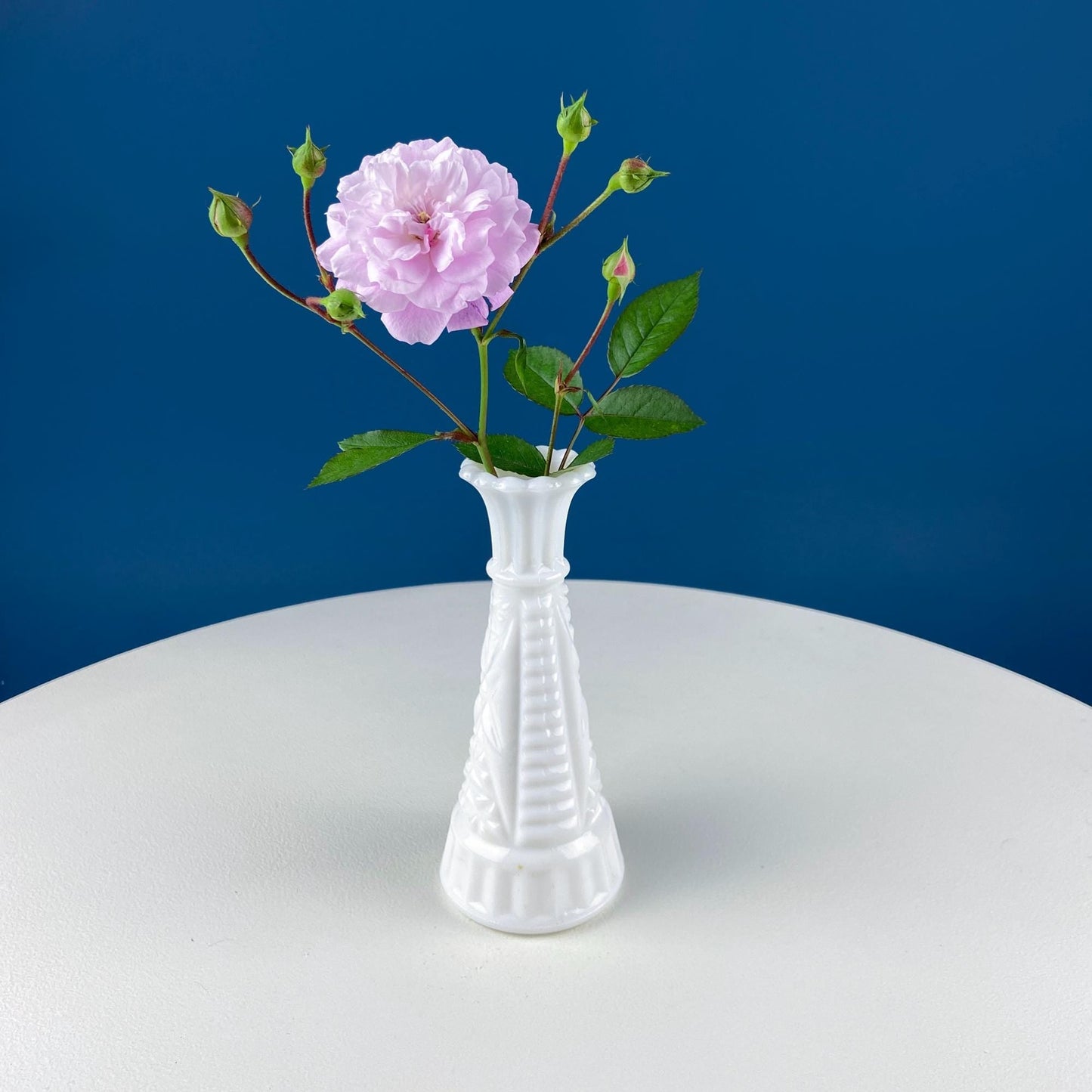 Antique Hot Chocolate or Coco Serving Set. Wild Roses Motif. Oval Hand - Painted Tray & Five Matching Cups. Anniversary Gift. Gift for Mom. - I Bought a Yard Sale