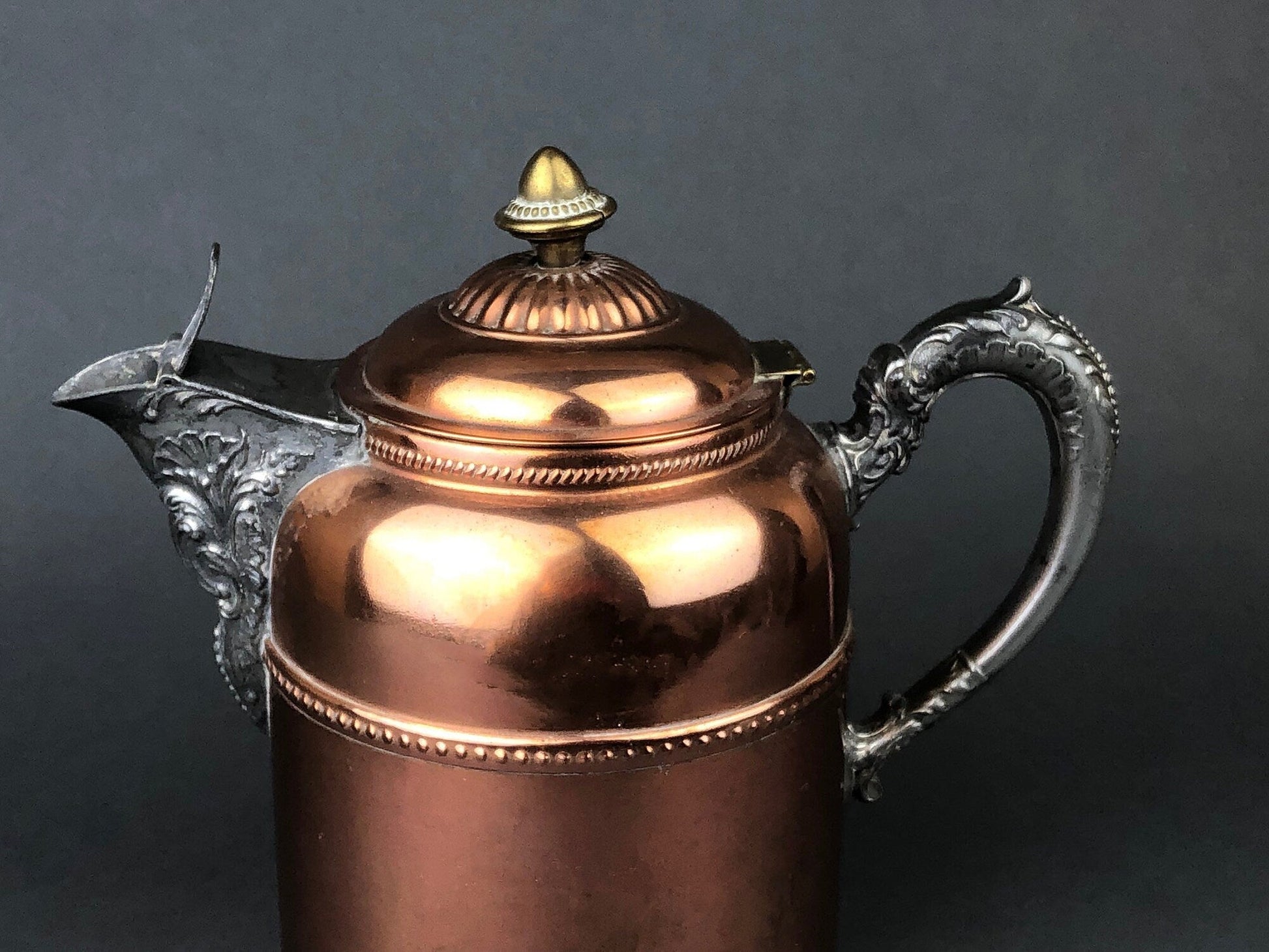 Antique Iron Kettle with Brass Cover. Old English, Heavy Kettle. No 1, J&J Siddons, Westbromwich, 4 pints. - I Bought a Yard Sale