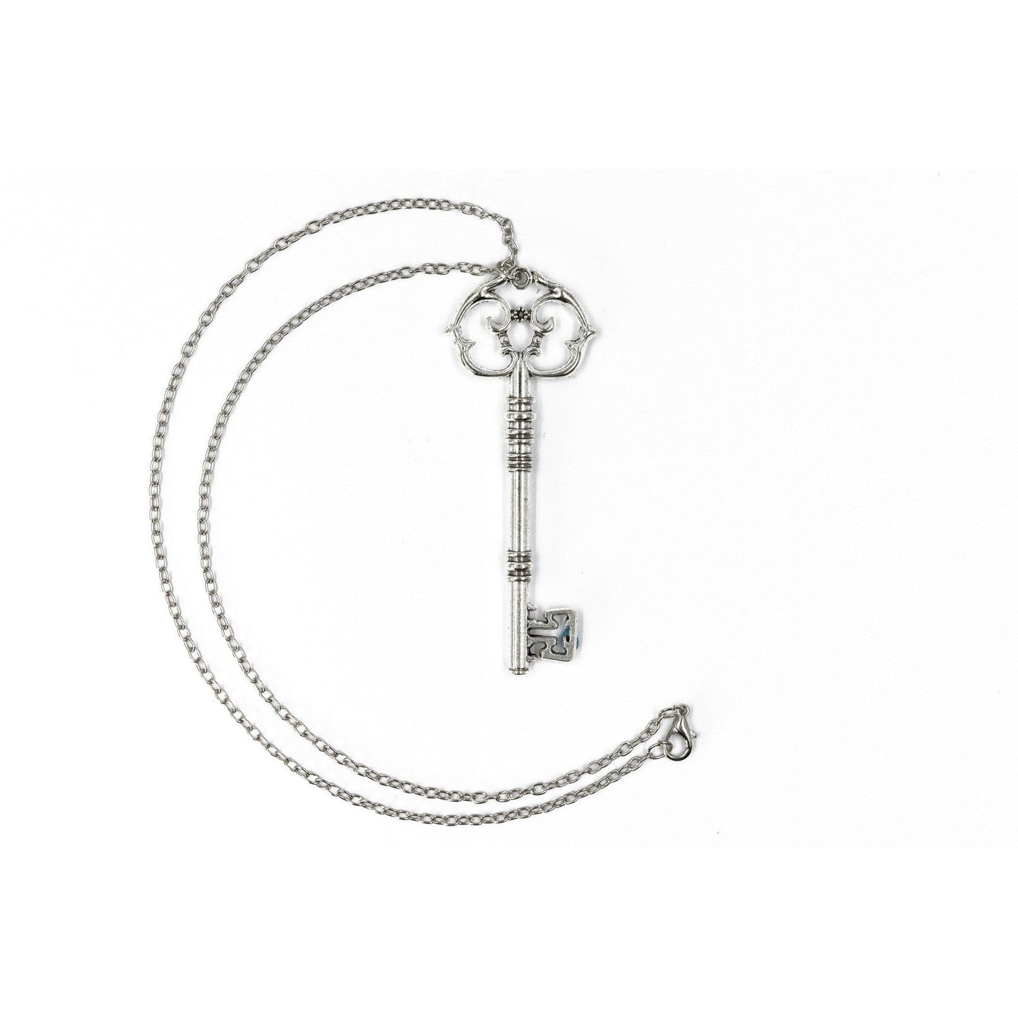 Antique Key Pendant Necklace in Gift Box (Aged Brass Tone or Silver) by The Bullish Store - I Bought a Yard Sale