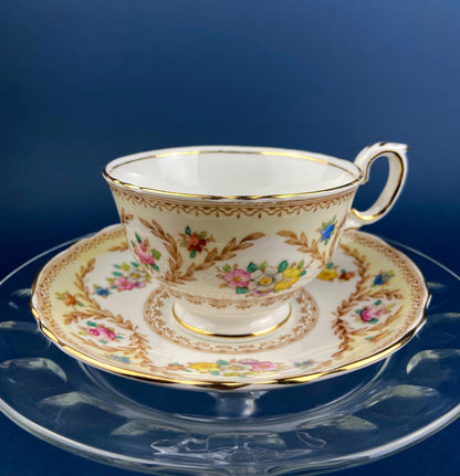 Antique Meissen Plate: Reticulated Hand - Painted Tea Rose Serving Platter - I Bought a Yard Sale