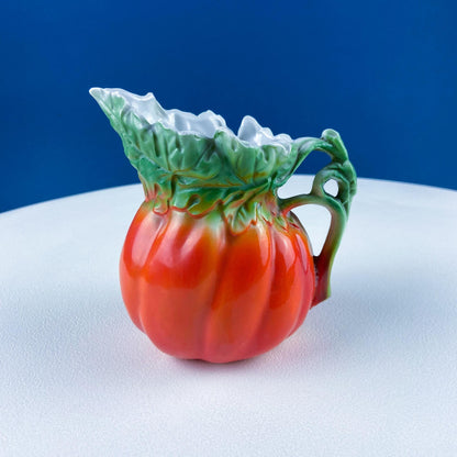 Antique Porcelain Pitcher Creamer Jug Shaped like Tomato Pumpkin. Bavaria Royal Bayreuth Porcelain. Modern Farmhouse. Dining Room Decor. - I Bought a Yard Sale