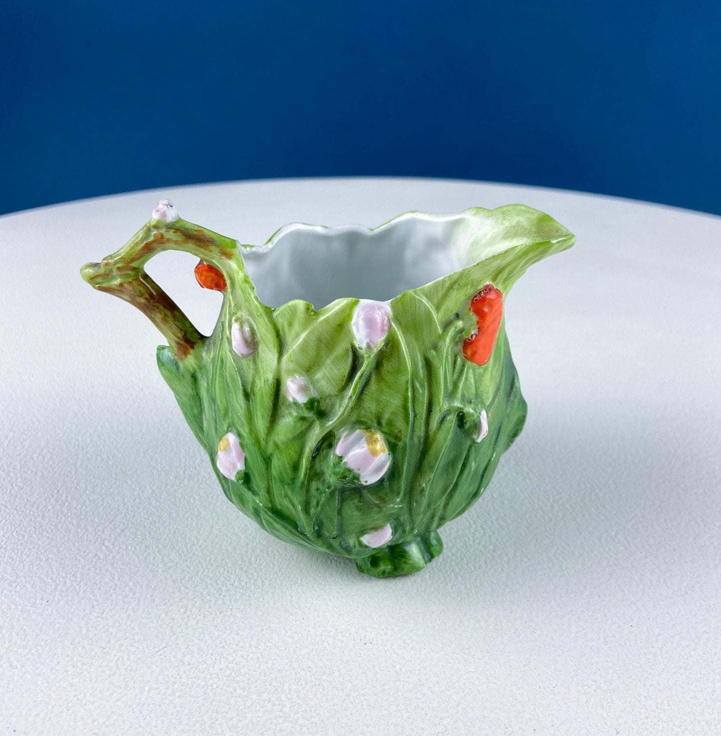 Antique Porcelain Pitcher Creamer Jug Shaped like Tomato Pumpkin. Bavaria Royal Bayreuth Porcelain. Modern Farmhouse. Dining Room Decor. - I Bought a Yard Sale