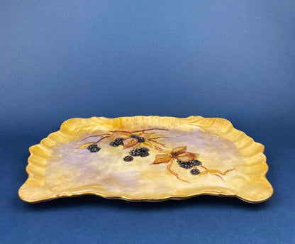 Antique Porcelain Tray for Cosmetics, Perfume, Bath Products, as Breakfast Tray or for Tea Parties. Hand - Painted & Signed by Artist. - I Bought a Yard Sale