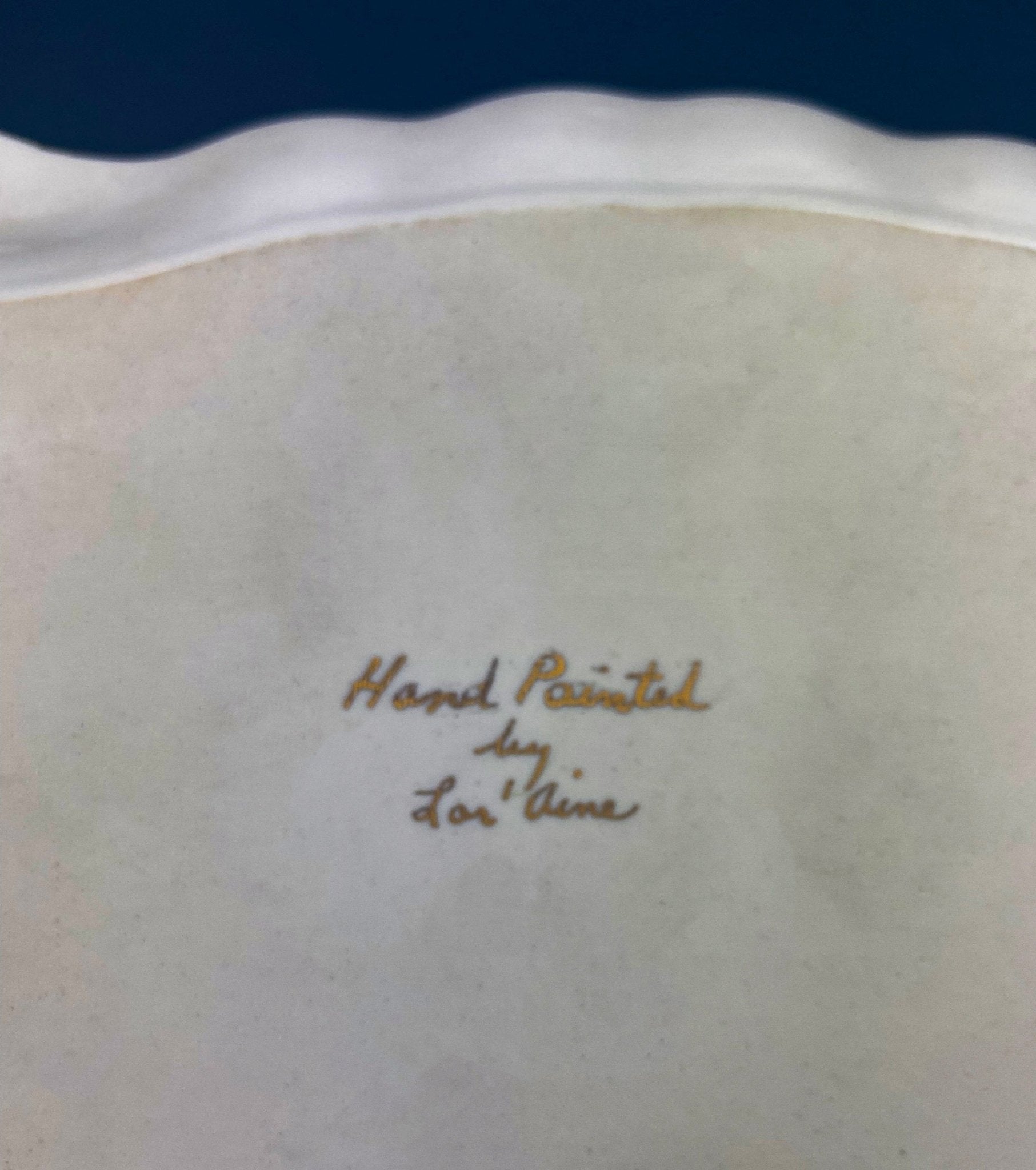 Antique Porcelain Tray for Cosmetics, Perfume, Bath Products, as Breakfast Tray or for Tea Parties. Hand - Painted & Signed by Artist. - I Bought a Yard Sale