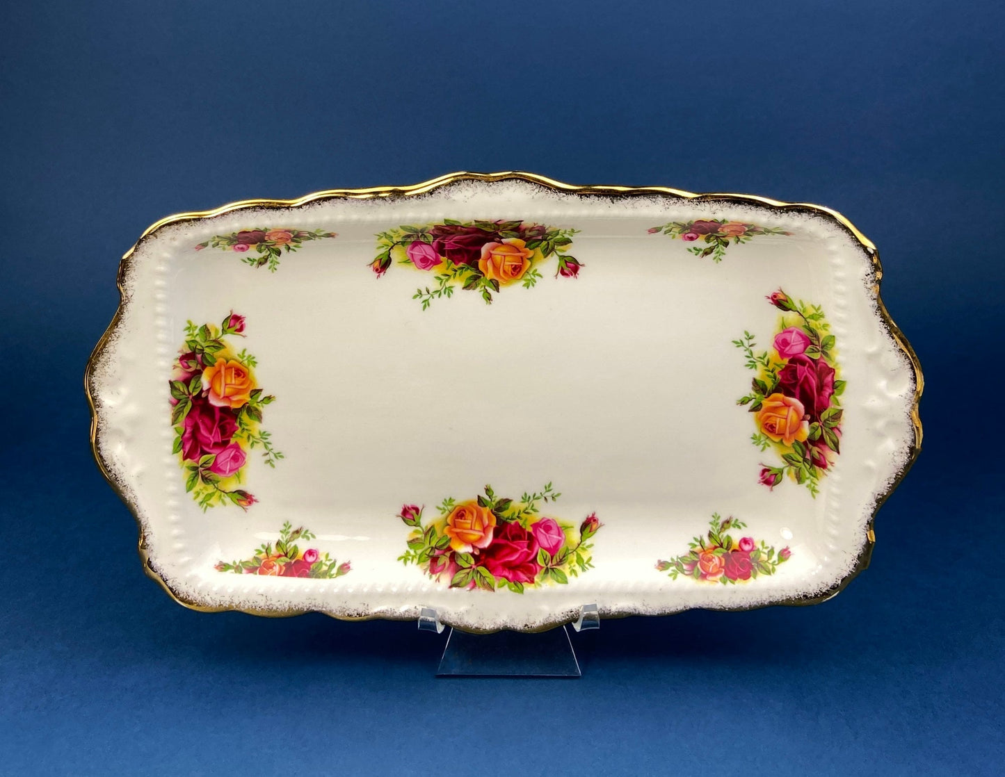 Antique Porcelain Tray for Cosmetics, Perfume, Bath Products, as Breakfast Tray or for Tea Parties. Hand - Painted & Signed by Artist. - I Bought a Yard Sale