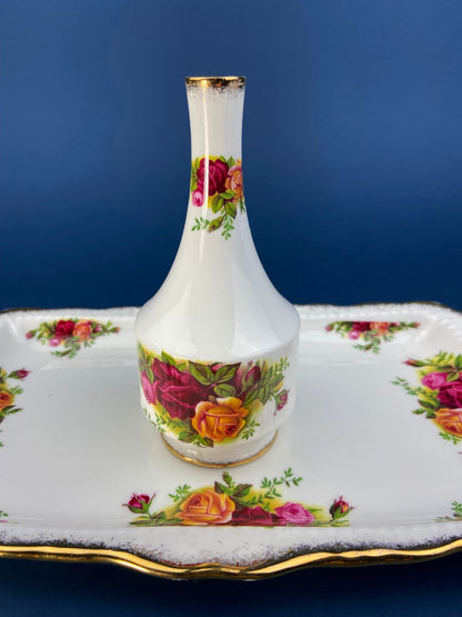 Antique Porcelain Tray for Cosmetics, Perfume, Bath Products, as Breakfast Tray or for Tea Parties. Hand - Painted & Signed by Artist. - I Bought a Yard Sale