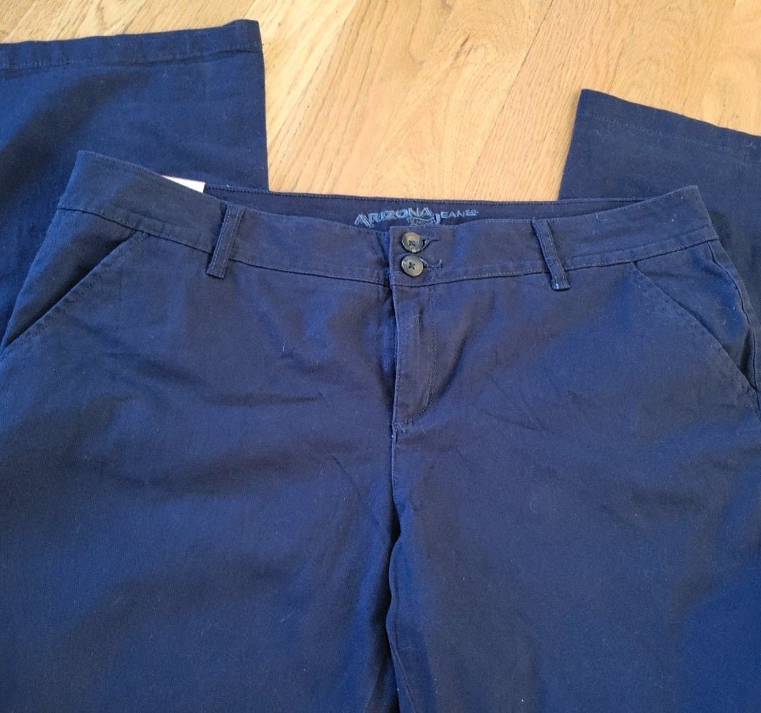 Arizona Jeans Navy Pants schoolgirl boot size 19 - I Bought a Yard Sale