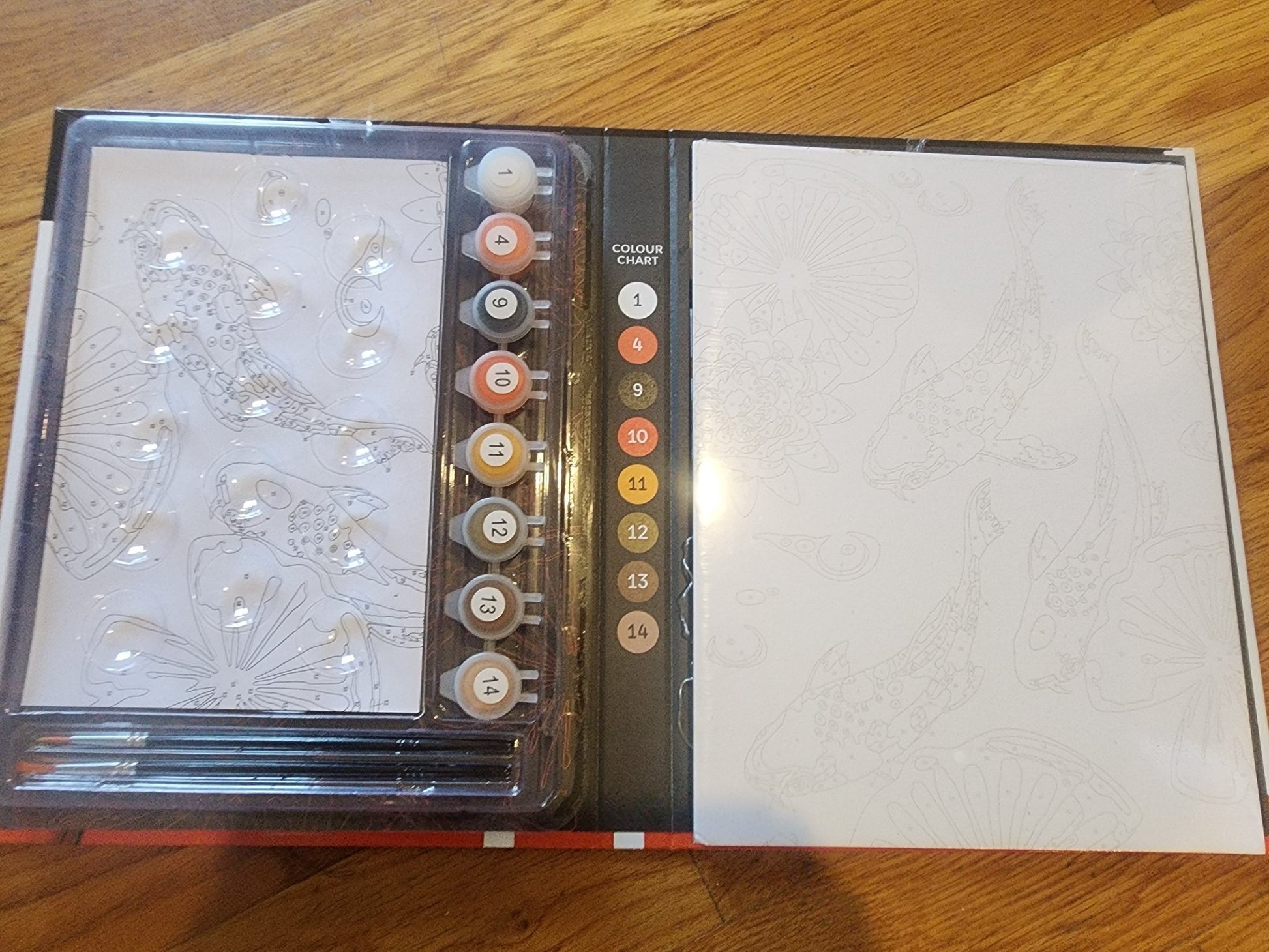 Art Maker PAINTING BY NUMBERS: KOI FISH w/ Supplies~~NIP - I Bought a Yard Sale