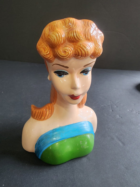 BARBIE HEAD VASE FROM BARBIE WITH LOVE ENESCO SENIOR PROM 1994 - I Bought a Yard Sale