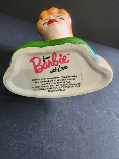 BARBIE HEAD VASE FROM BARBIE WITH LOVE ENESCO SENIOR PROM 1994 - I Bought a Yard Sale