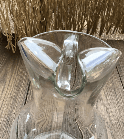 Beautiful Glass Clear Crystal Pitcher 10 3/4" - I Bought a Yard Sale