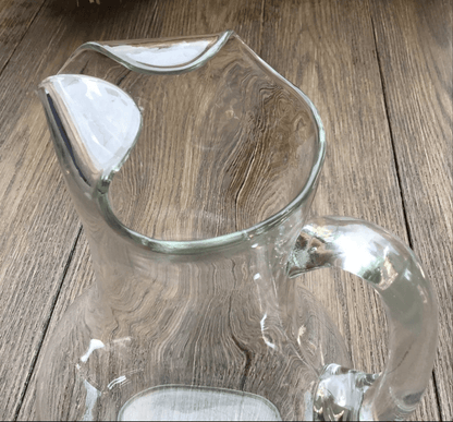 Beautiful Glass Clear Crystal Pitcher 10 3/4" - I Bought a Yard Sale