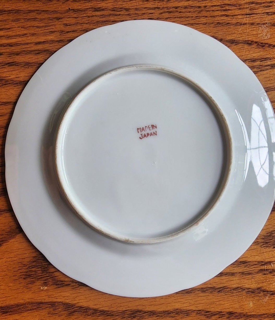 Beautiful Vintage Made in Japan China Bread Plate with Purple Violets - 7" - I Bought a Yard Sale