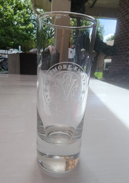 Biltimore Estate Ashville N.C. Clear Tall Shot Glass - I Bought a Yard Sale