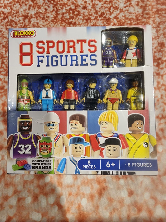 Blokko 8 Piece Sports Figures Stacking Blocks Compatible with Lego - I Bought a Yard Sale