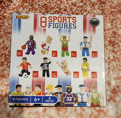 Blokko 8 Piece Sports Figures Stacking Blocks Compatible with Lego - I Bought a Yard Sale