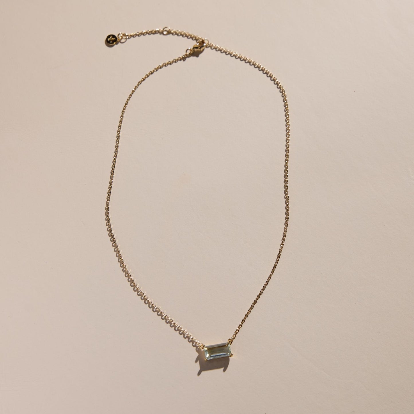 Blue Baguette Stone Necklace - I Bought a Yard Sale
