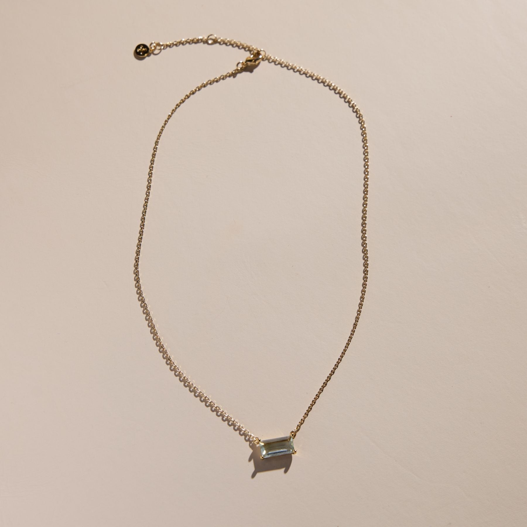 Blue Baguette Stone Necklace - I Bought a Yard Sale