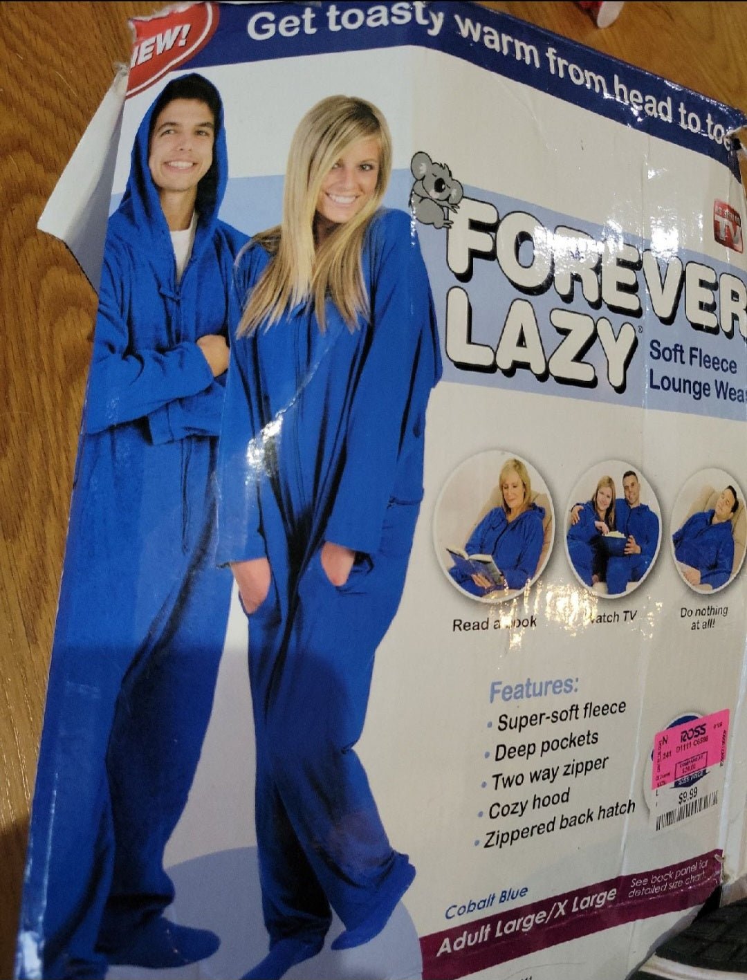 Blue Soft Fleece snuggle Loungewear L/XL - I Bought a Yard Sale