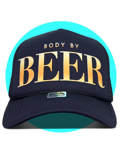 Body by Beer Trucker Hat - I Bought a Yard Sale