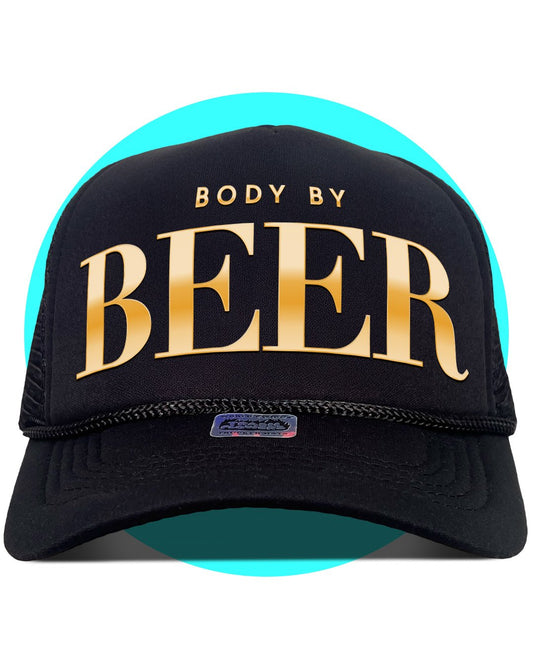 Body by Beer Trucker Hat - I Bought a Yard Sale