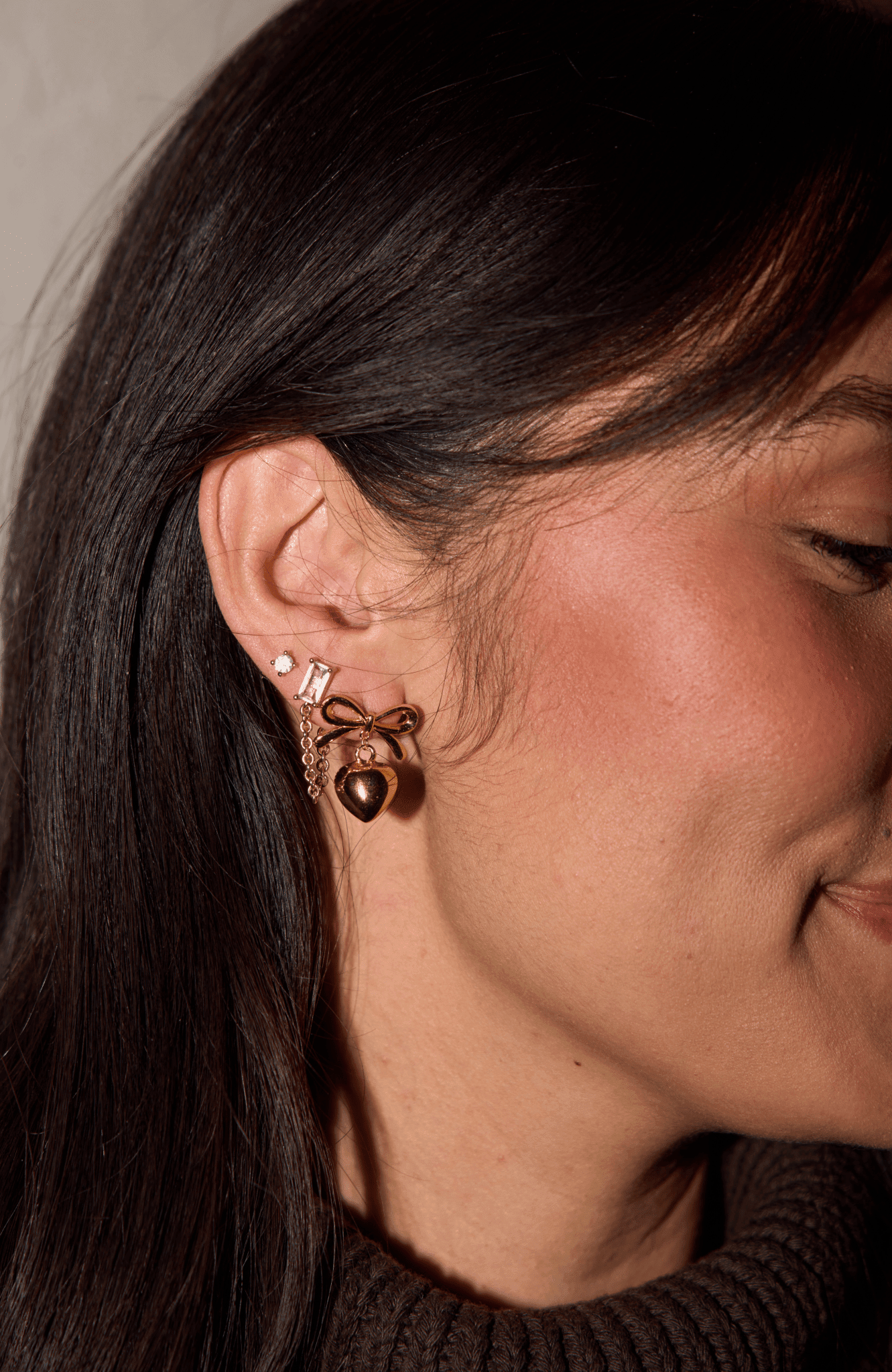 Bow & Heart Drop Earrings - I Bought a Yard Sale