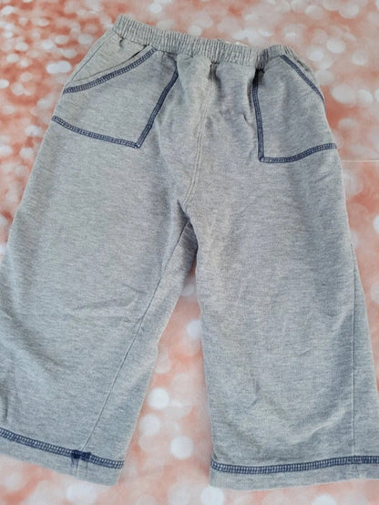 Boys First Impression gray pants blue trim 24m - I Bought a Yard Sale