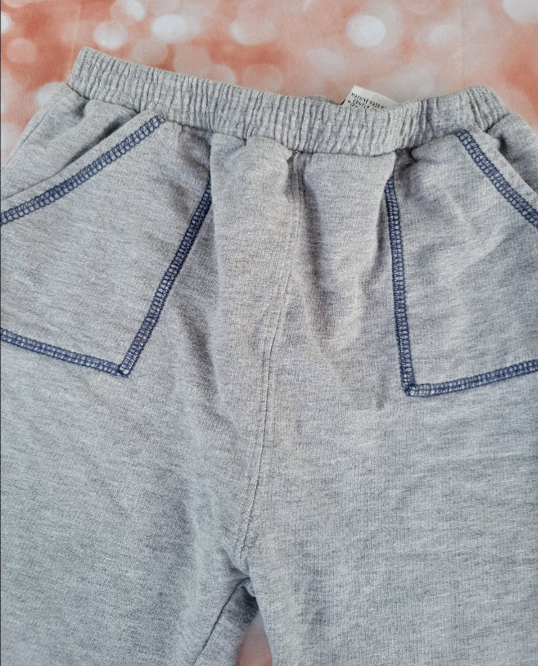 Boys First Impression gray pants blue trim 24m - I Bought a Yard Sale