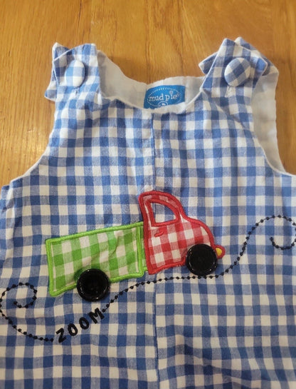Boys Mudpie 2T - 3T plaid overalls - I Bought a Yard Sale