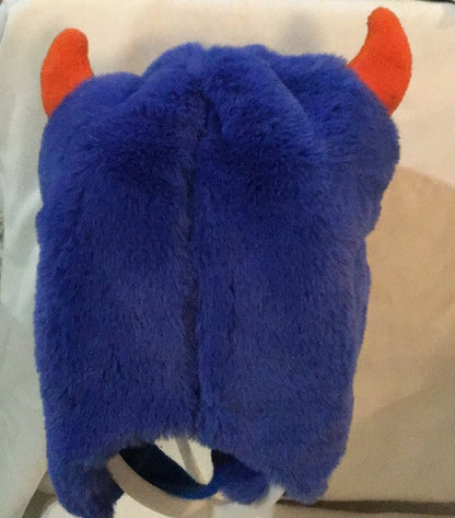 Boys warm Blue Monster Hat very soft 12 - 24m - I Bought a Yard Sale