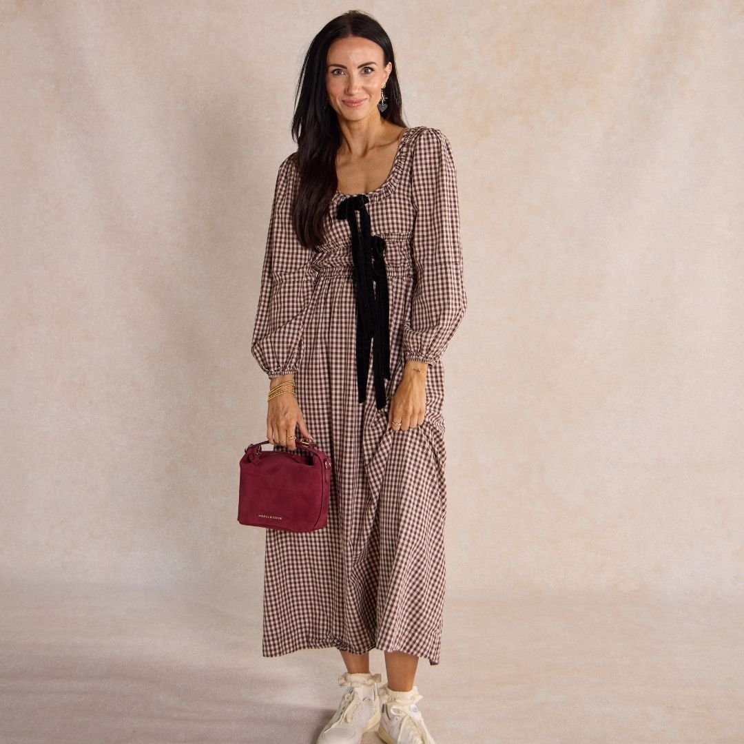 Brigitte Suede Mini Bag in Sangria - I Bought a Yard Sale